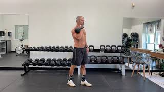 Split Stance Kettlebell Clean
