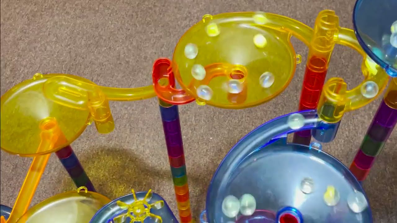 Marble Run Race ASMR ☆ HABA Slope, Dump Truck & Garbage Truck #4