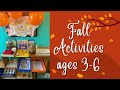 Fall Montessori Inspired Activities ages 3-6