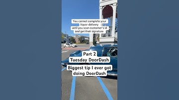 Biggest tip i ever got doing DoorDash #doordash #dasher #sidehustle #fyp #money #food #fastfood