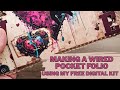 Making a Wired Pocket Folio | Using My Free Digital Kit