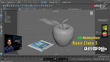 How to create an Apple in Autodesk Maya | tutorials in Malayalam