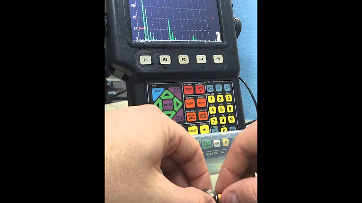 A-Scan UT Display of Immersion Testing NDT