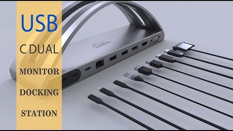 USB C Dual Monitor Docking Station for MacBook & Windows