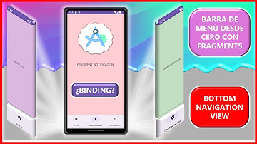 CÓMO CREAR un MENÚ inferior con FRAGMENTS 📲 BOTTOM NAVIGATION ANDROID STUDIO [Tutorial] KOTLIN 📲