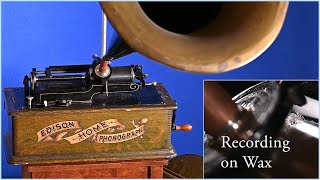 Restoring the oldest type of sound recorder & player in history AND making new records