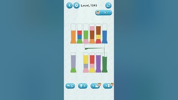 water sort puzzle game level 1045 Numpuz android ios games funny gaming all level mobile game