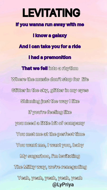 Levitating(lyrics) ~ Dua Lipa #lyrics#music #levitating #dualipa #shorts