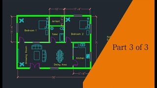 Making a simple floor plan in AutoCAD: Part 3 of 3
