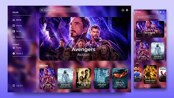 Responsive Dashboard Using HTML CSS And JavaScript | Movie Dashboard