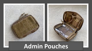Admin Pouches and What Goes in Them
