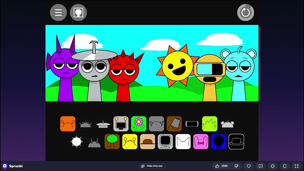 playing Sprunki 🥴 again pt.2  [subscribe for next part ] [ the phase 2]