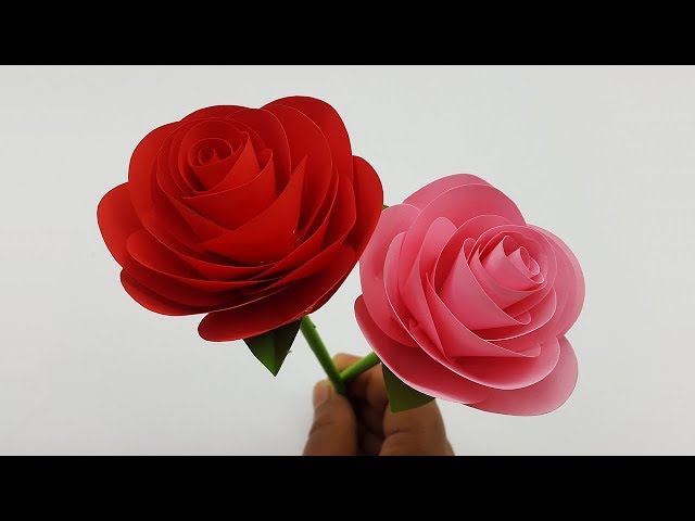 DIY Paper Rose bouquet Tutorial (no cutting machine needed) — The