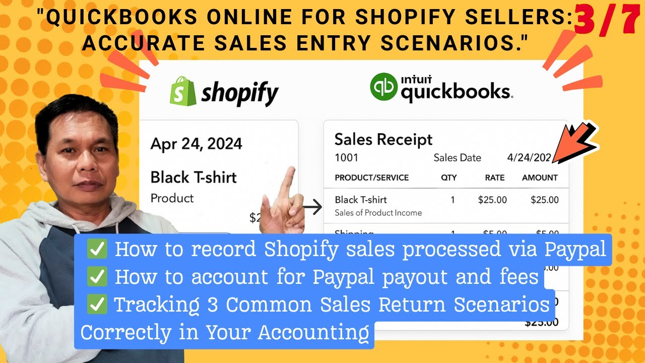 How to Record Shopify Sales Paid via PayPal in QuickBooks Online 3 ...
