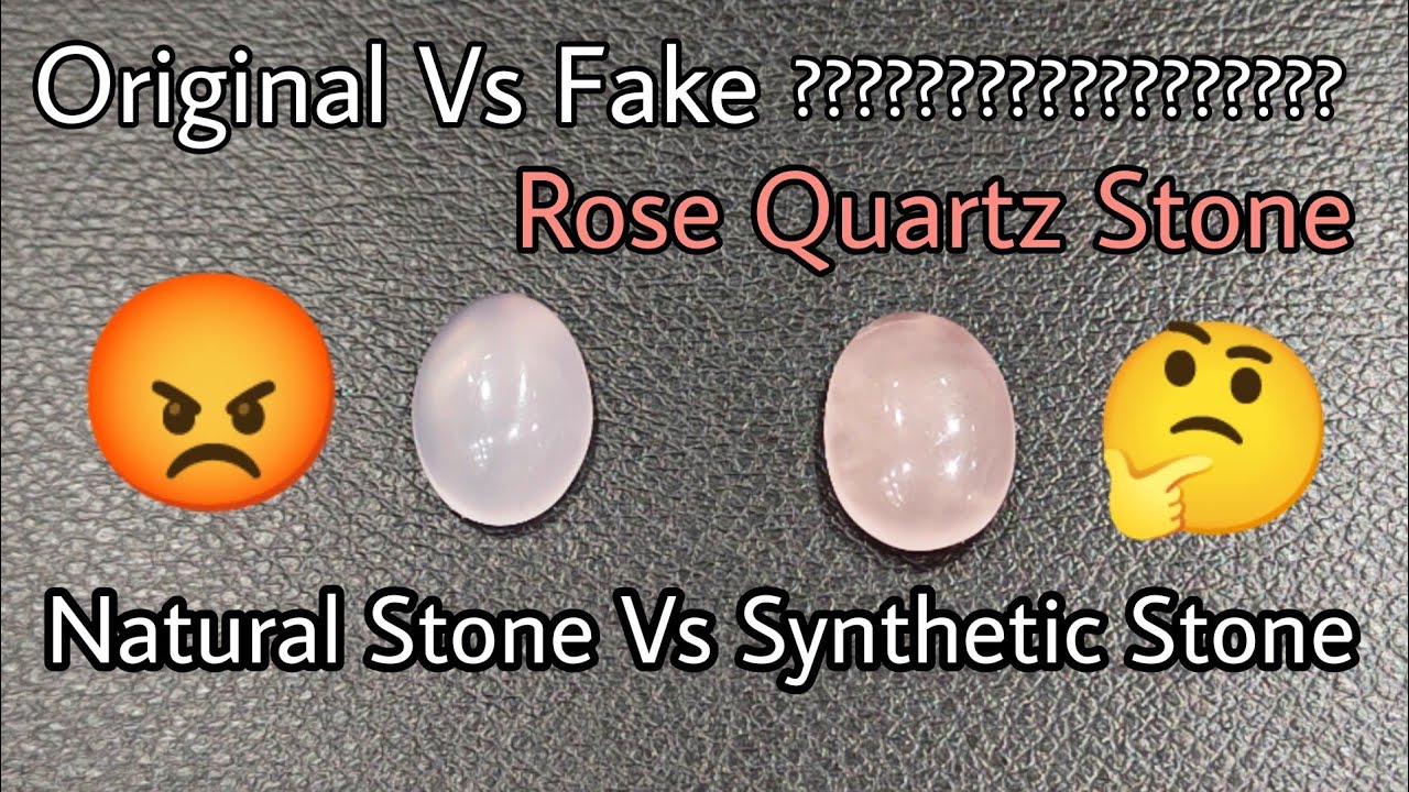 Original Rose Quartz Stone Real Vs Fake Gemstone Healing Stone