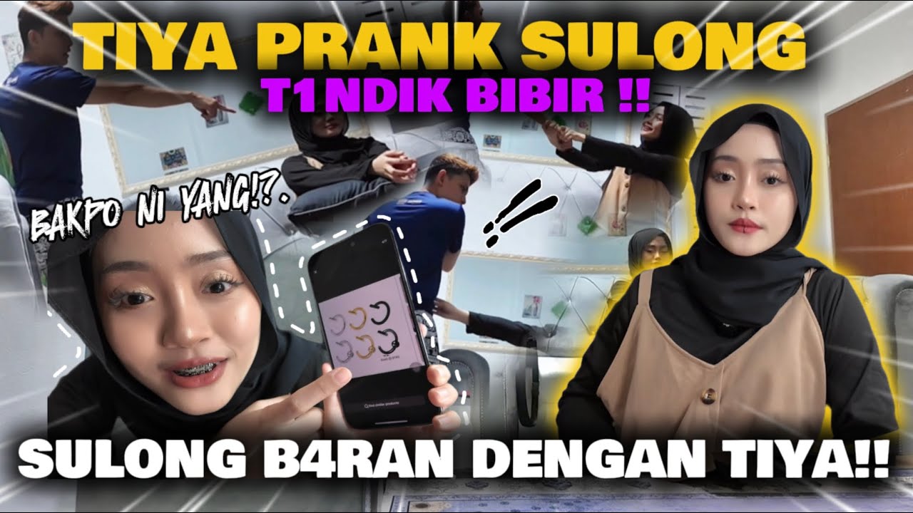 TIYA PRANK SULONG TIND1K BIBIR !!! SULONG BAR4N DENGAN TIYA !!!