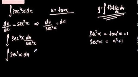 Core 4 - Integration (2) - Integration by substitution   Core 4 A2 Maths Calculus