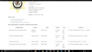 Illinois IDOC Federal Inmate Search Guide