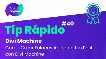 ¿Cómo Crear Enlaces Ancla en tus Post con Divi Machine?
