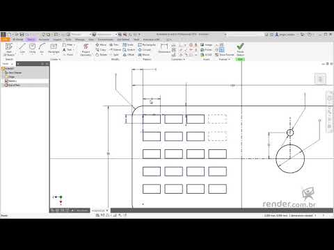 15 - Performing Copies in a Rectangular Pattern | Inventor 2018 Part