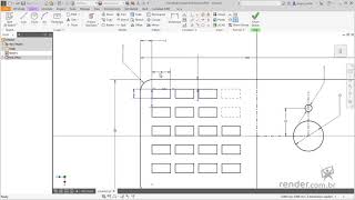 15 - Performing Copies in a Rectangular Pattern | Inventor 2018 Part