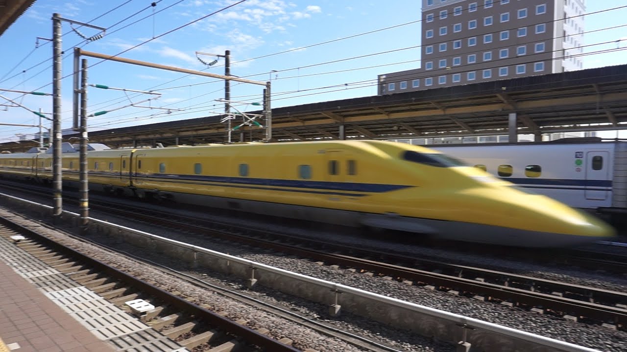 新富士駅の新幹線 (no music)-8 sounds of Shinkansen