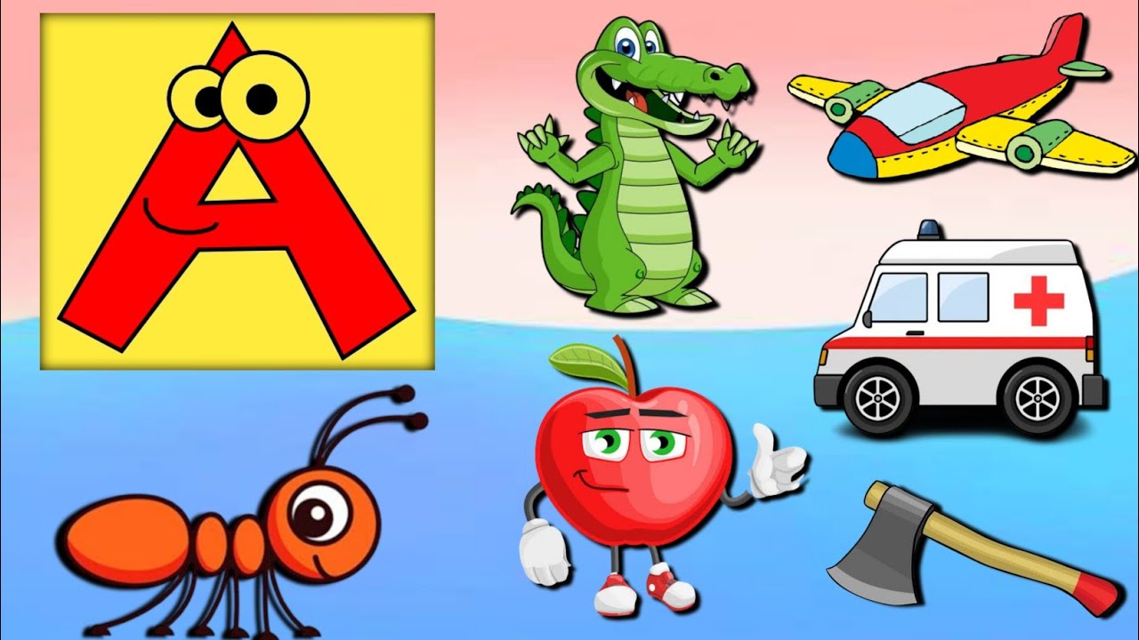 ABC Song || Letter A || Apple, Aeroplane, Angle, Arrow, Alligator ...