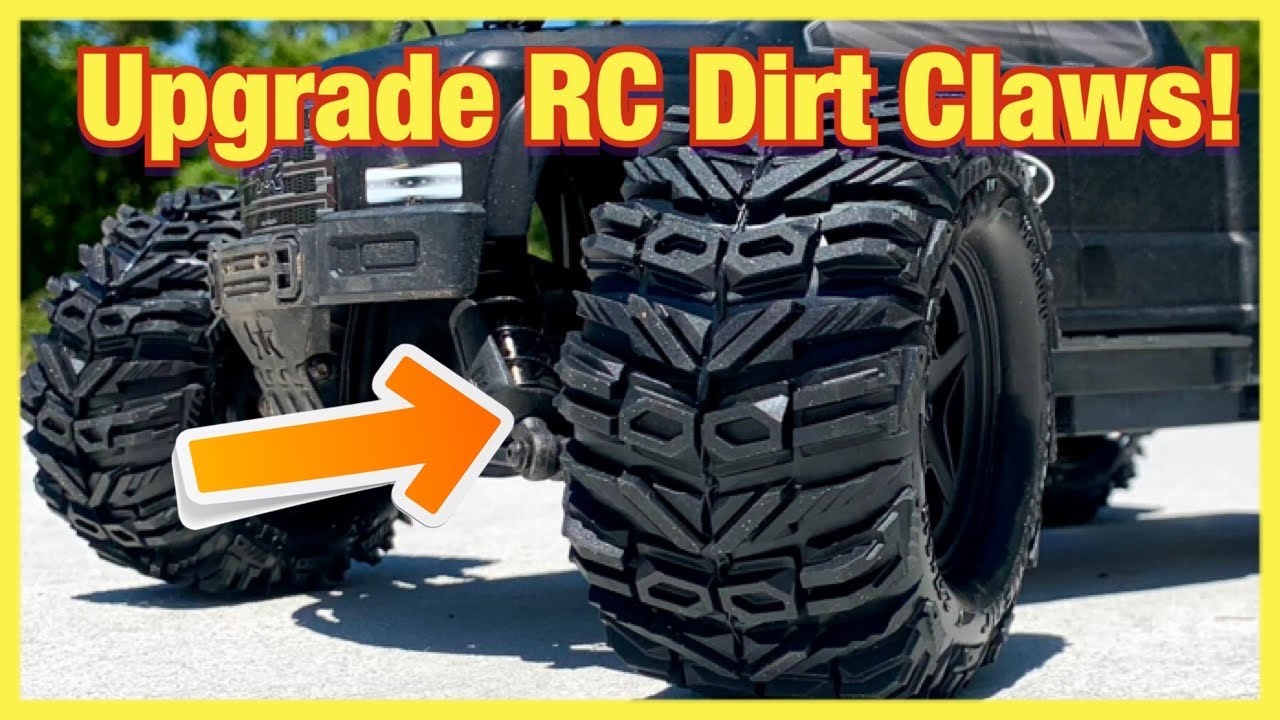 Pneus Upgrade RC Low Pro BELTED Dirt Claw 2.8 Montés - Tout Terrain