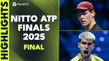 Sinner Vs Alcaraz Final Highlights 🏆 | Nitto ATP Finals 2025