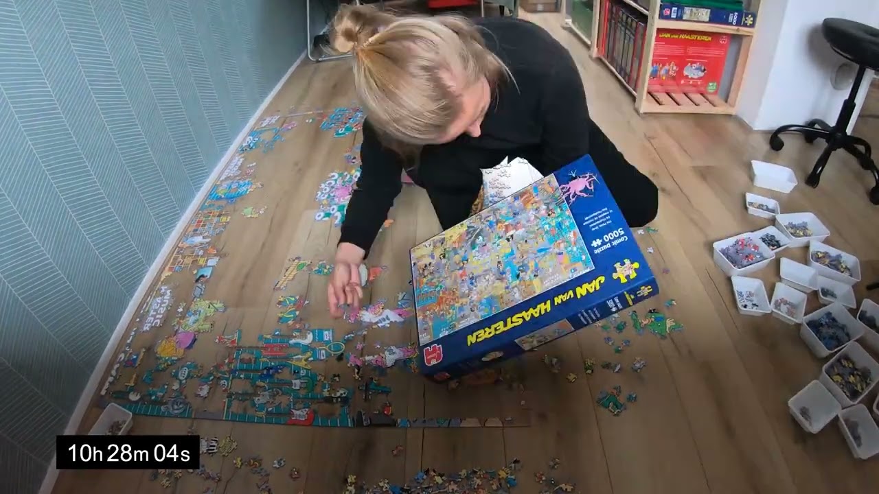 Jan van Haasteren ‑ The Music Shop Puzzle (5000 pieces) Timelapse 27 hours