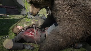 Crazy Rdr2 Bear And Odriscoll Fight