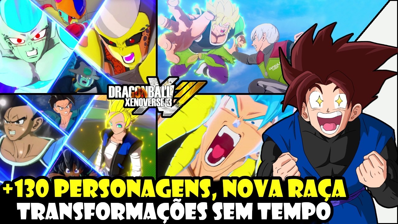 XENOVERSE 3 SERÁ HISTÓRICO! +130 PERSONAGENS, 6 RAÇAS, CUSTOMIZAÇÃO ABSURDA E MUITO MAIS