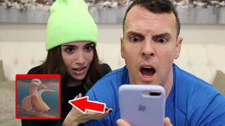 Dad Reacts To My SECRET CAMERA ROLL!!