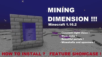 MINING DIMENSION - How to install and play // Minecraft datapack 1.16.2