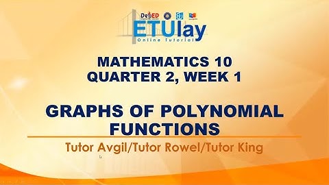 Graphs of Polynomial Functions || Math 10 || Quarter 2 Week 1