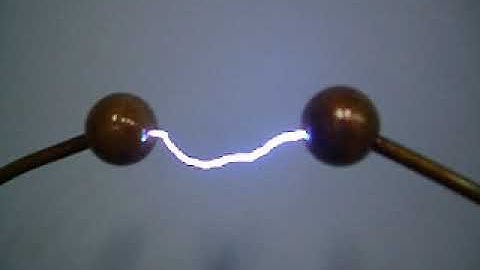 Sparks from Electrostatic Machine