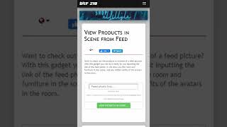 View Products in Scene from Feed #imvu
