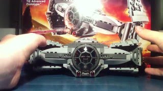 17 Обзор LEGO STAR WARS 75082 TIE Advanced Prototype