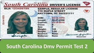 South Carolina DMV Permit Test 2