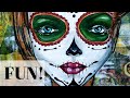How to Make a Mixed Media Sugar Skull Painting!