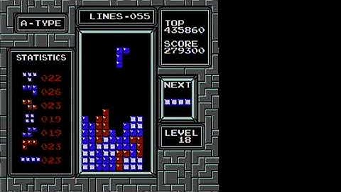 (2:35) NES Tetris 300k Points Speedrun