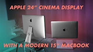 How To Connect Apple 24 Cinema Display To A 18 Macbook Pro Youtube