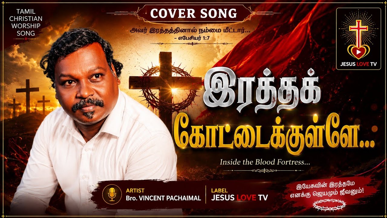 இரத்தக் கோட்டைக்குள்ளே ❤️ | Fr. S. J. Berchmans | Tamil Christian Cover Song | JESUS LOVE TV
