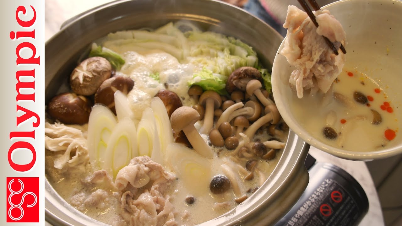 オリンピックの超簡単レシピ　豆乳鍋の作り方 　☆まろやかでヘルシー♪