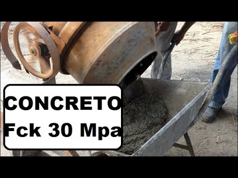 É possível fazer um CONCRETO de Fck 30 Mpa na BETONEIRA? Sem aditivos?