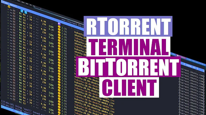 rTorrent Is A Great Terminal Based BitTorrent Client