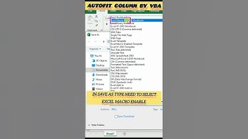 Autofit Columns by using VBA in Excel sheet #shorts #shortsvideo #excel