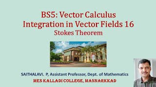 BS5: Vector Calculus - Integration in Vector Fields 16