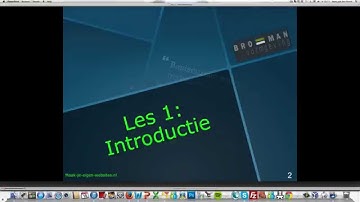 Website maken met Joomla - Les 1 Introductie
