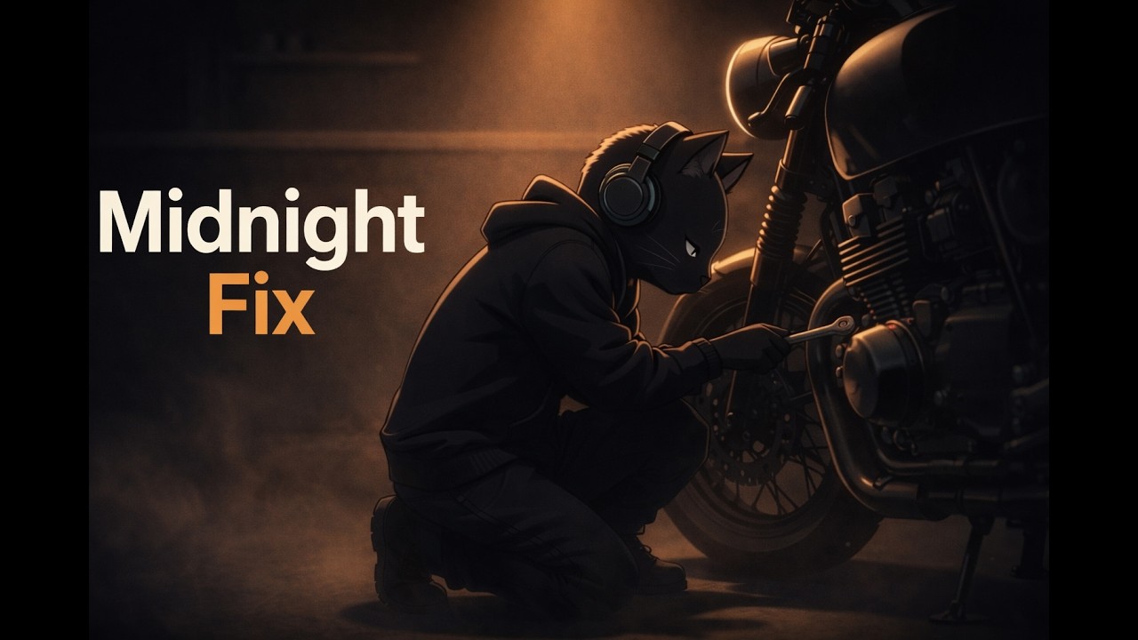 Dark Lofi Hip Hop Study Mix Midnight Garage Vibes Chill and Concentrate